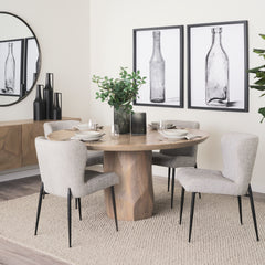 Hartt Dining Chair in Gray room setting - gray upholstered dining chair - Whats New Furniture Portland OR