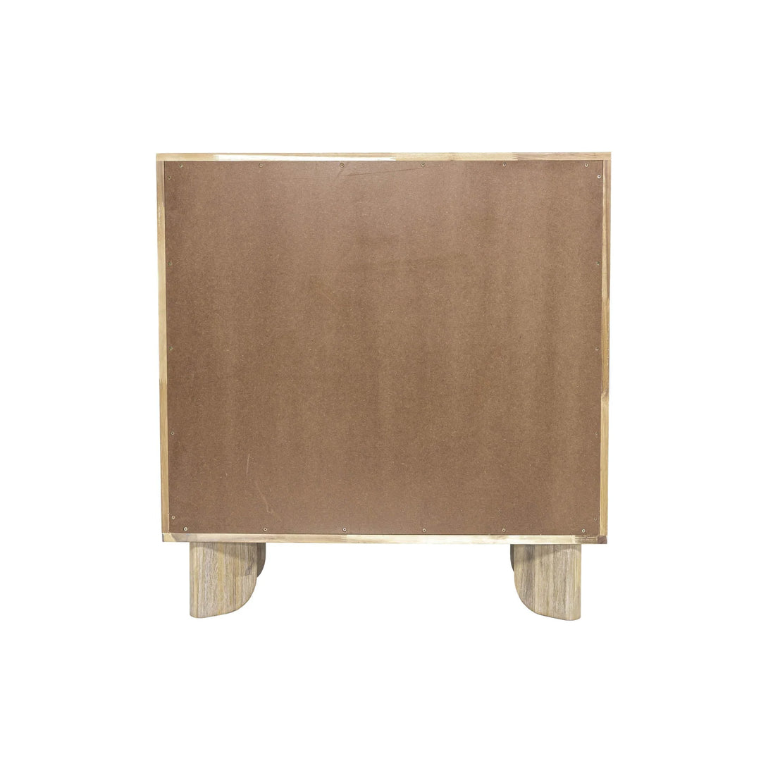 Haru 5 Drawer Chest in Sand Wash back view - five drawer chest by LH Imports - Whats New Furniture Portland OR