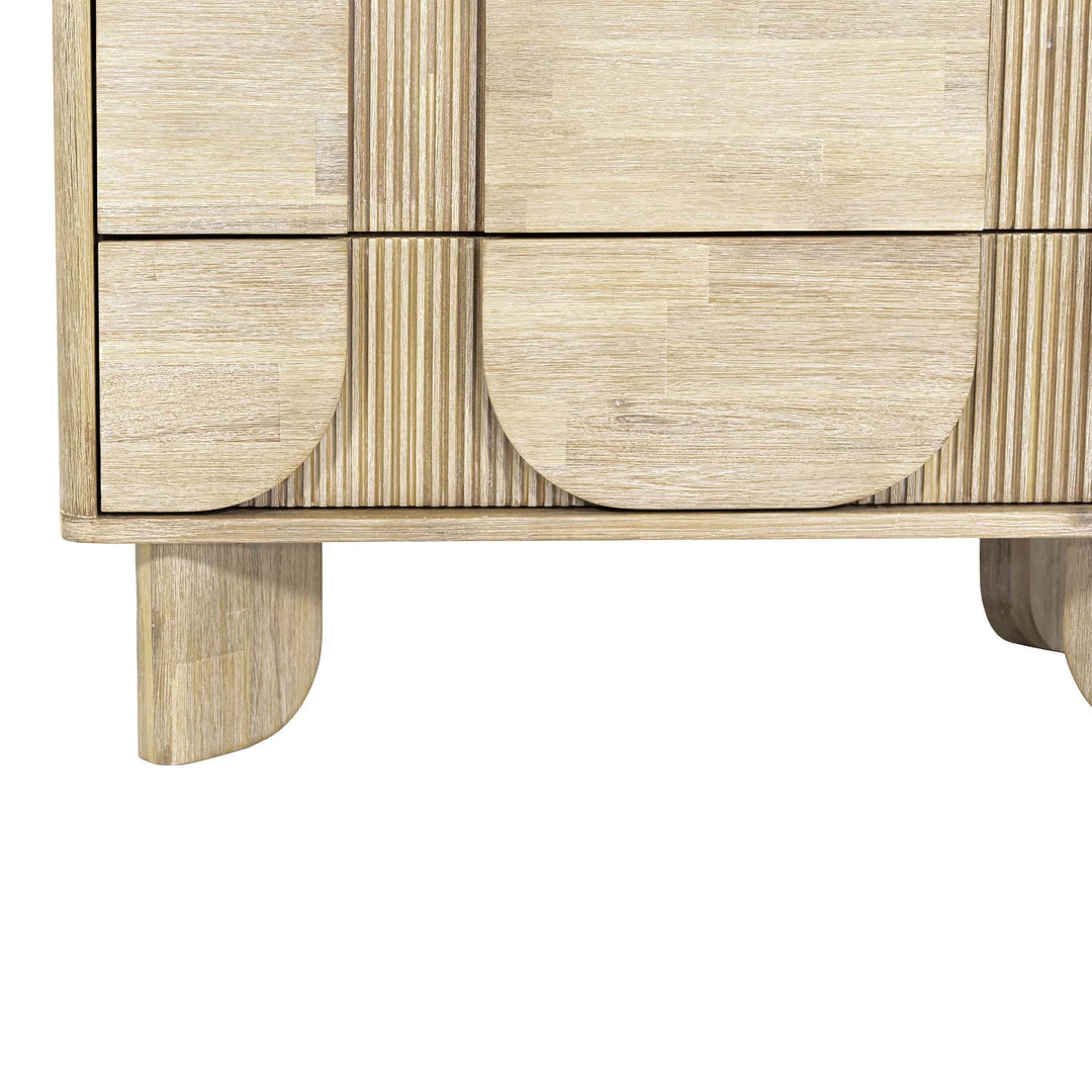Haru 5 Drawer Chest in Sand Wash side detail - five drawer chest by LH Imports - Whats New Furniture Portland OR