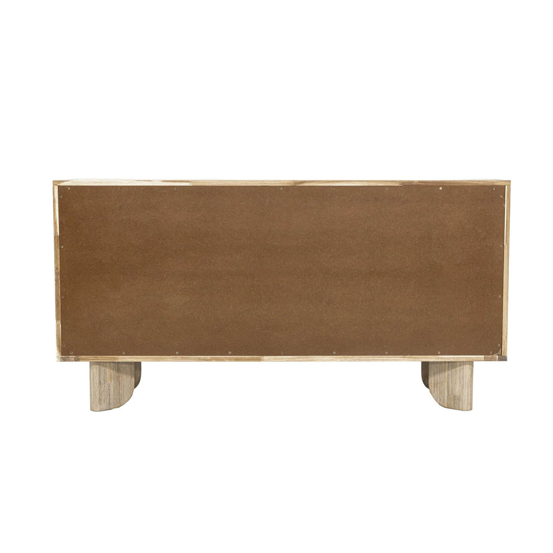 Haru 6 Drawer Dresser in Sand Wash back view - six drawer dresser by LH Imports - Whats New Furniture Portland OR