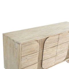 Haru 6 Drawer Dresser in Sand Wash top detail - six drawer dresser by LH Imports - Whats New Furniture Portland OR