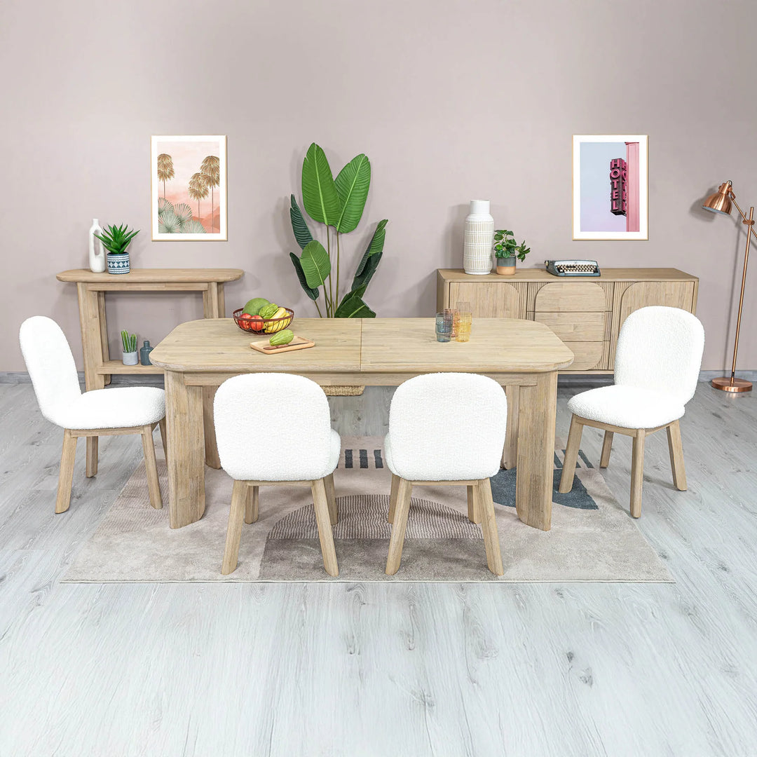 Haru Extension Dining Table detail view 10 - Whats New Furniture - Portland, Oregon