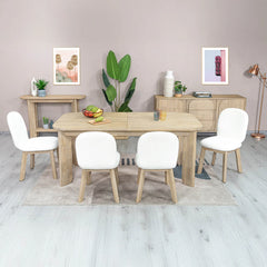 Haru Extension Dining Table detail view 10 - Whats New Furniture - Portland, Oregon