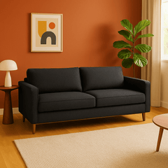 Haven Loft Sofa in Smoke room setting - Oregon-made loft sofa by Stanton - Whats New Furniture Portland OR