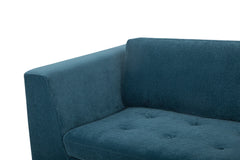 The Hawthorne Sectional in Moss Navy seat detail - right-facing sectional sofa private label - Whats New Furniture Portland OR