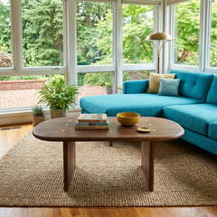 Walnut Mid-Century Coffee Table - view 4