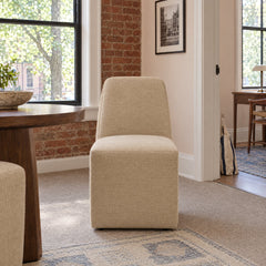 Hemphill Dining Chair in Laughlin Natural styled in a Portland home - Whats New Furniture