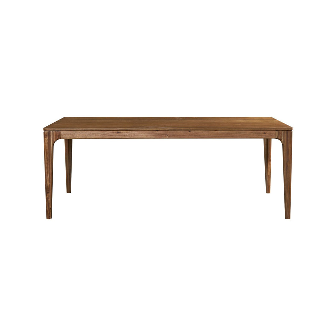 Hereford 79 Inch Dining Table in Hazelnut Brown - front studio view - Whats New Furniture Portland