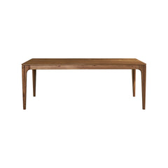 Hereford 79 Inch Dining Table in Hazelnut Brown - front studio view - Whats New Furniture Portland