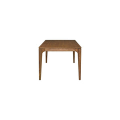 Hereford 79 Inch Dining Table in Hazelnut Brown - side studio view - Whats New Furniture Portland