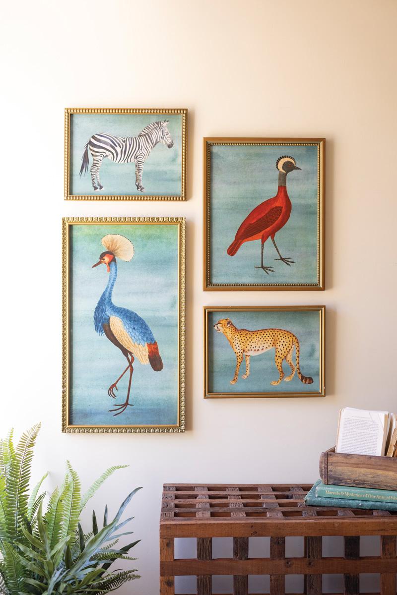 Heron Print Under Glass — What&
