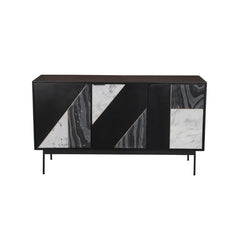 Hexa Black Fossil Sideboard in Black Fossil - black fossil sideboard by LH Imports - Whats New Furniture Portland OR