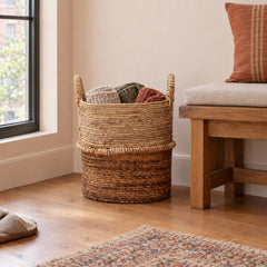 Hickory Basket, Medium styled in a Portland home - Dovetail - Whats New Furniture Portland OR