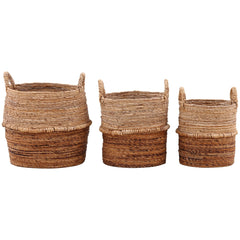 Hickory Basket, Medium shown alongside the large and small Hickory baskets - Dovetail - Whats New Furniture Portland OR