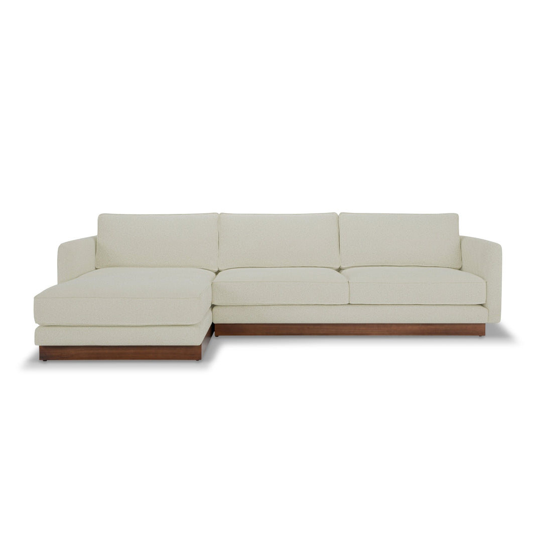 Highland Sectional in Vista Linen back view - chaise sectional private label - Whats New Furniture Portland OR