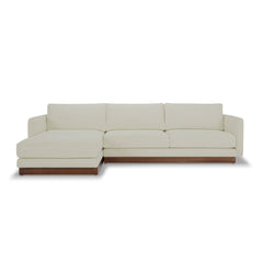 Highland Sectional in Vista Linen back view - chaise sectional private label - Whats New Furniture Portland OR
