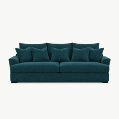 Horizon Sofa in Lush Turquoise - studio front view - Stanton - Whats New Furniture Portland OR