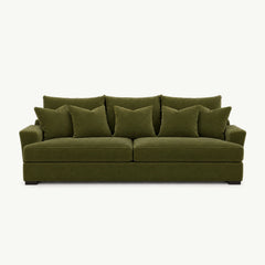 Horizon Sofa in Vintage Moss - studio front view - Stanton - Whats New Furniture Portland OR