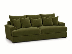 Horizon Sofa in Vintage Moss - studio three-quarter view - Stanton - Whats New Furniture Portland OR