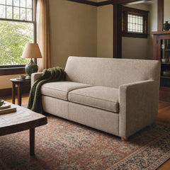 Houndstooth loveseat with a tailored silhouette and structured cushions by Kincaid - detail view 1