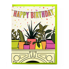 House Plant Birthday Card front view - Whats New Furniture Portland OR