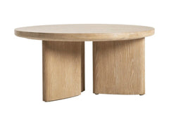 Infinity Coffee Table in White Washed - round coffee table by LH Imports - Whats New Furniture Portland OR
