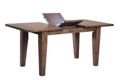 Irish Coast Extension Dining Table in African Dusk back view - extension dining table by LH Imports - Whats New Furniture Portland OR