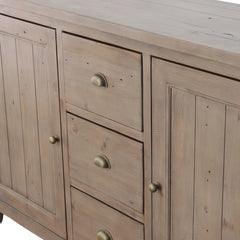 Irish Coast Large Sideboard in Sundried drawer detail - reclaimed wood sideboard by LH Imports - Whats New Furniture Portland OR