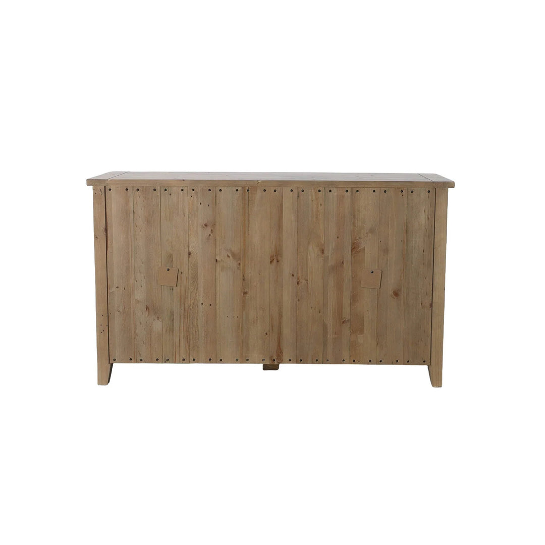 Irish Coast Large Sideboard in Sundried side detail - reclaimed wood sideboard by LH Imports - Whats New Furniture Portland OR