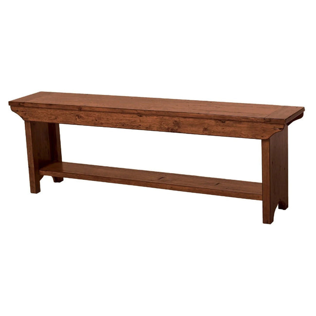 Irish Coast Regular Bench in African Dusk - reclaimed pine bench by LH Imports - Whats New Furniture Portland OR