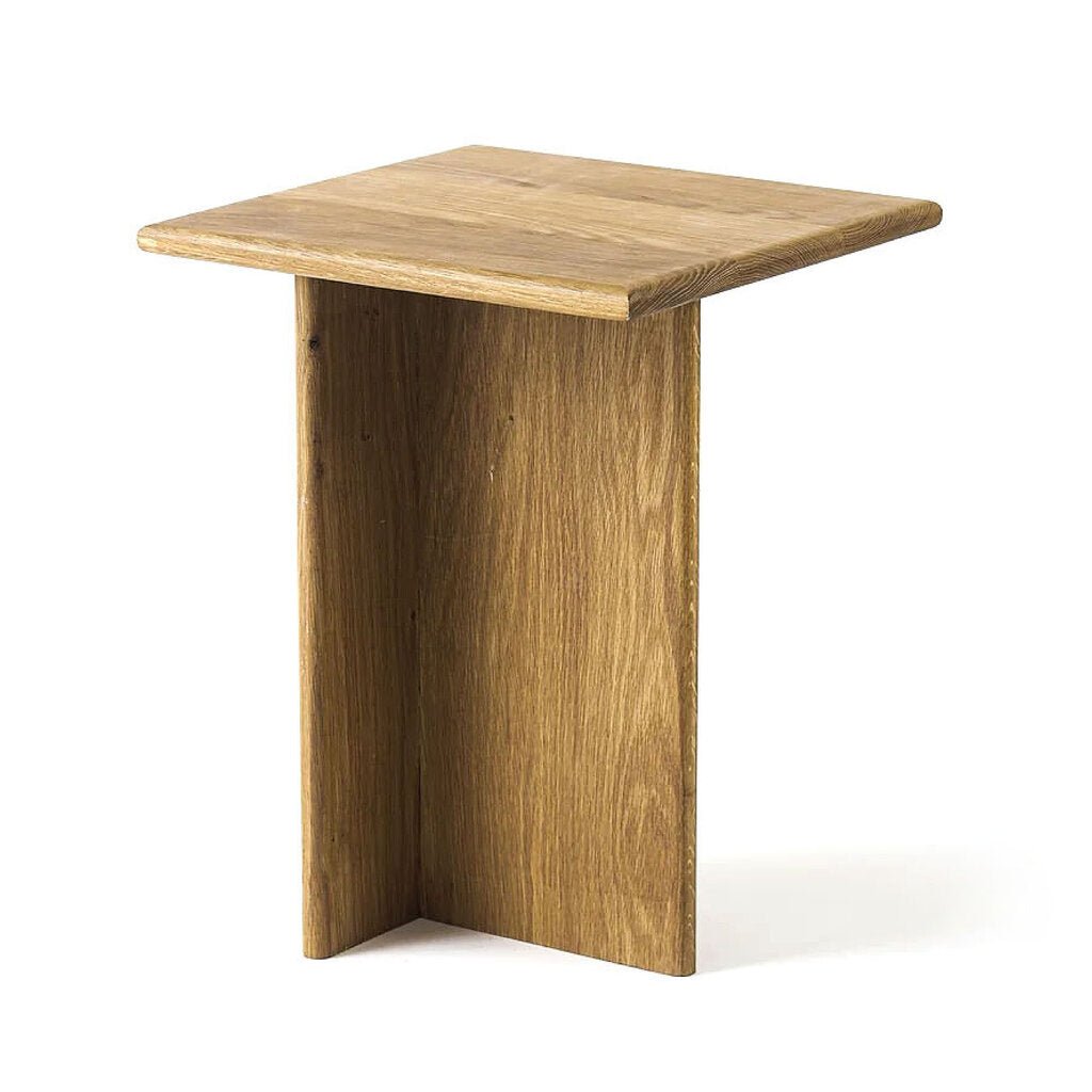 Texture White Oak Side Table - Whats New Furniture - Portland, Oregon