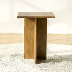 Texture White Oak Side Table - Whats New Furniture - Portland, Oregon