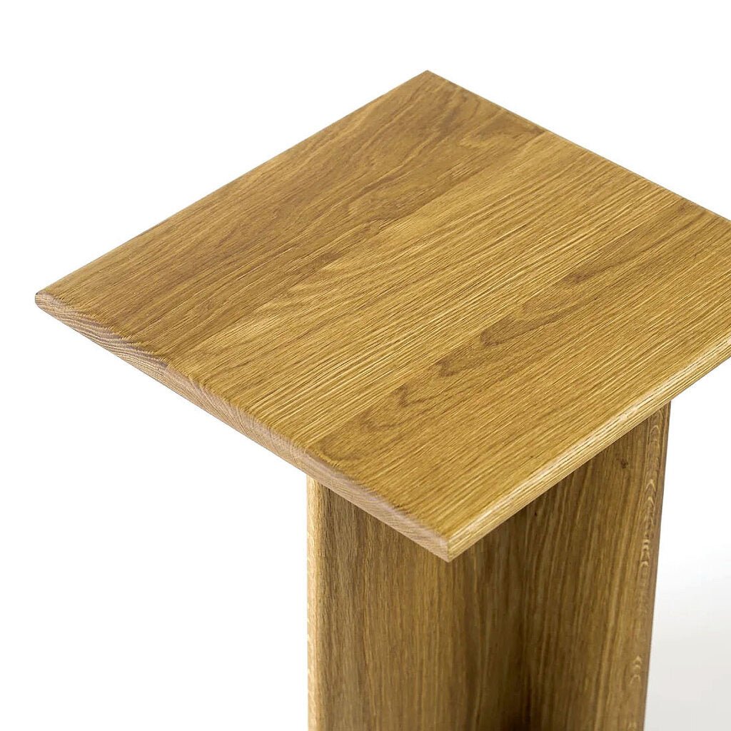 Texture White Oak Side Table - Whats New Furniture - Portland, Oregon