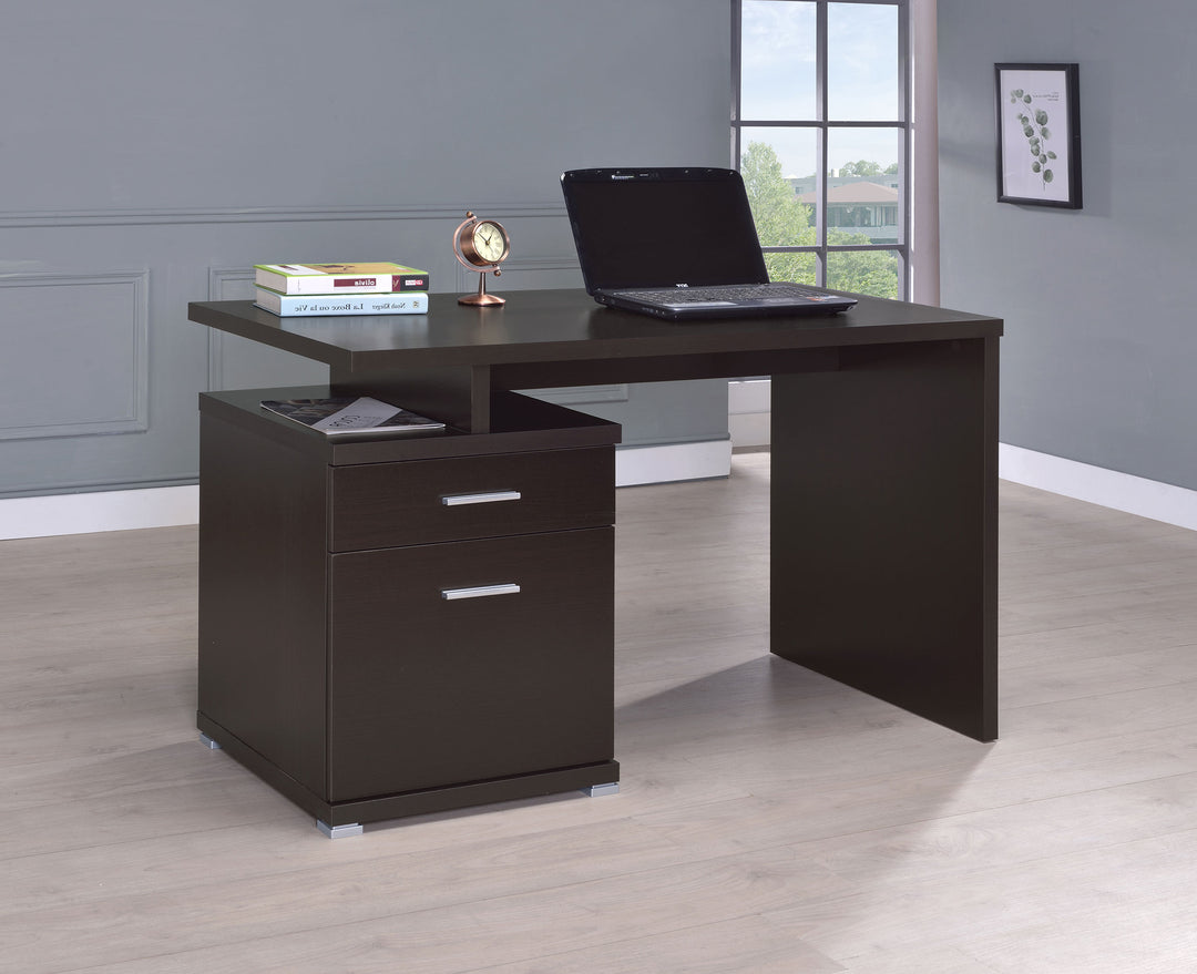 Irving 47-inch 2-drawer Office Computer Desk Cappuccino - What&