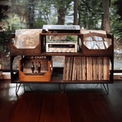 Irving Turntable Station detail view - Whats New Furniture - Portland, Oregon