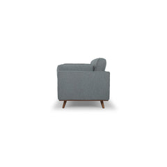 Irvington Sofa in Pasha Army fabric closeup - mid-century fabric sofa private label - Whats New Furniture Portland OR