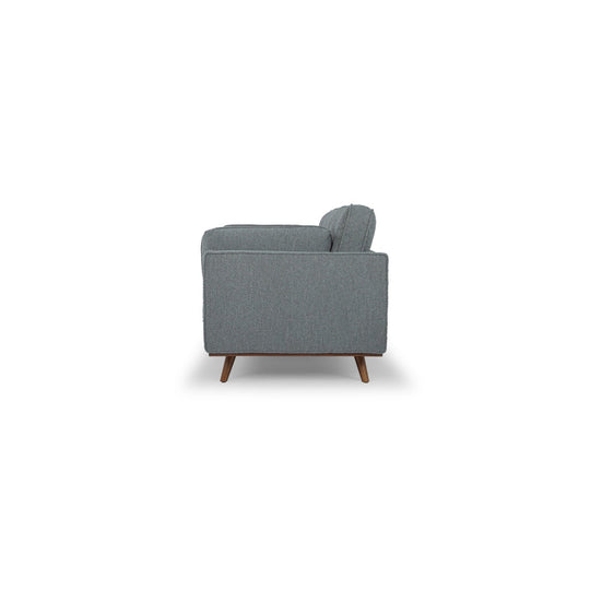 Irvington Sofa in Pasha Army fabric closeup - mid-century fabric sofa private label - Whats New Furniture Portland OR
