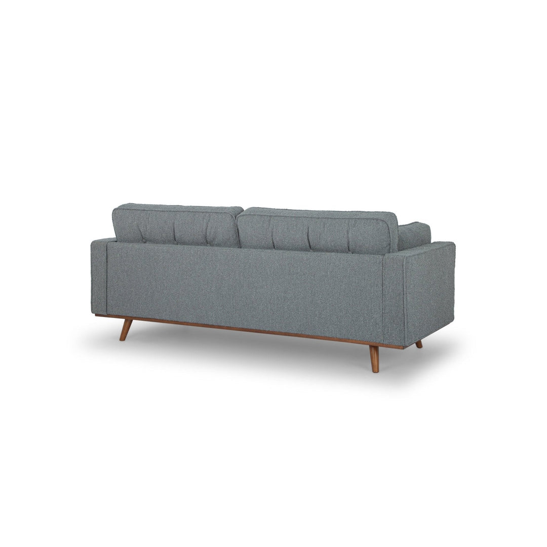 Irvington Sofa in Pasha Army fabric detail - mid-century fabric sofa private label - Whats New Furniture Portland OR