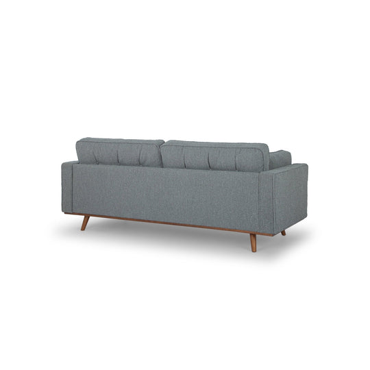 Irvington Sofa in Pasha Army fabric detail - mid-century fabric sofa private label - Whats New Furniture Portland OR