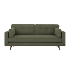 Irvington Sofa in Pasha Army - mid-century fabric sofa private label - Whats New Furniture Portland OR