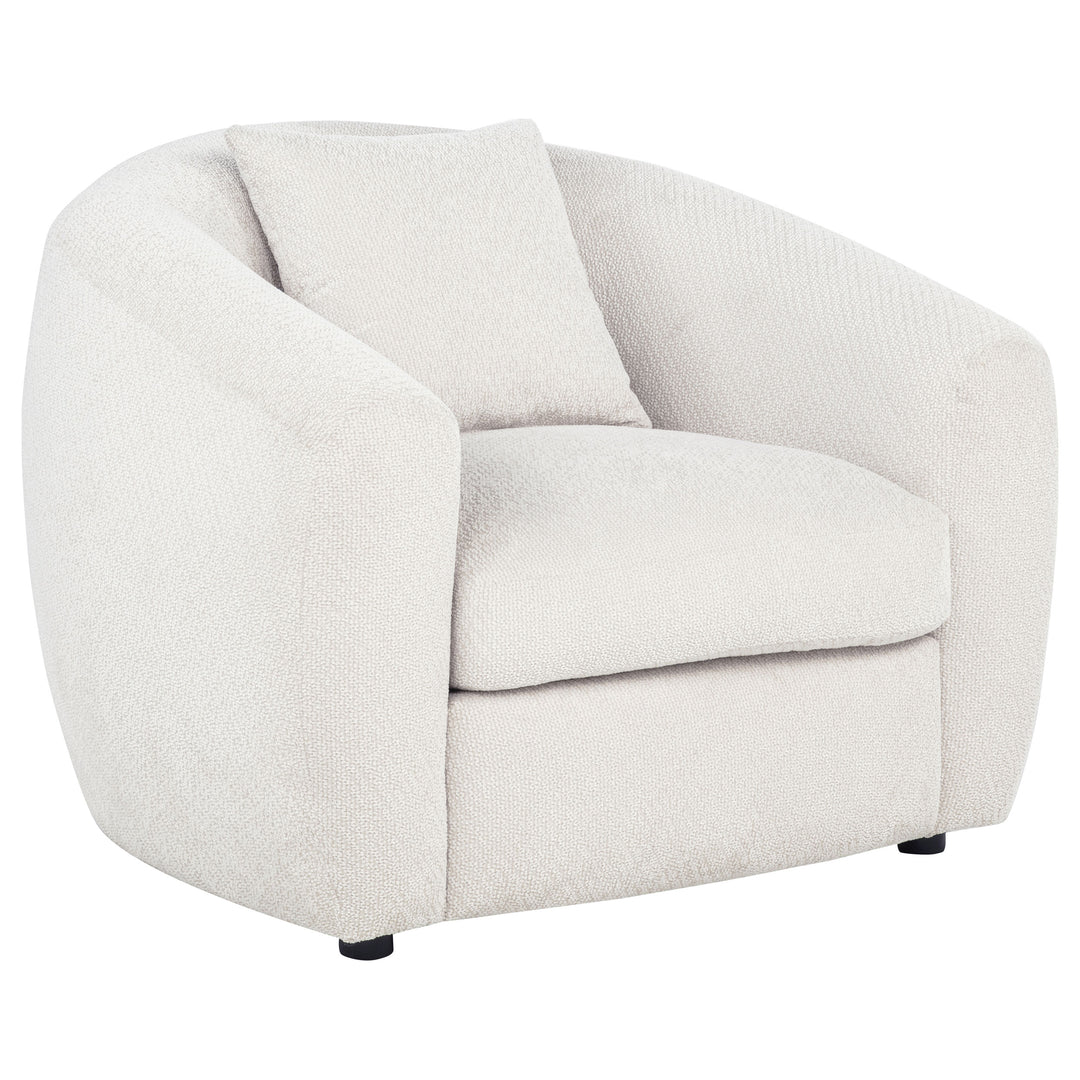 Isabella Fabric Upholstered Accent Chair Sand - What&