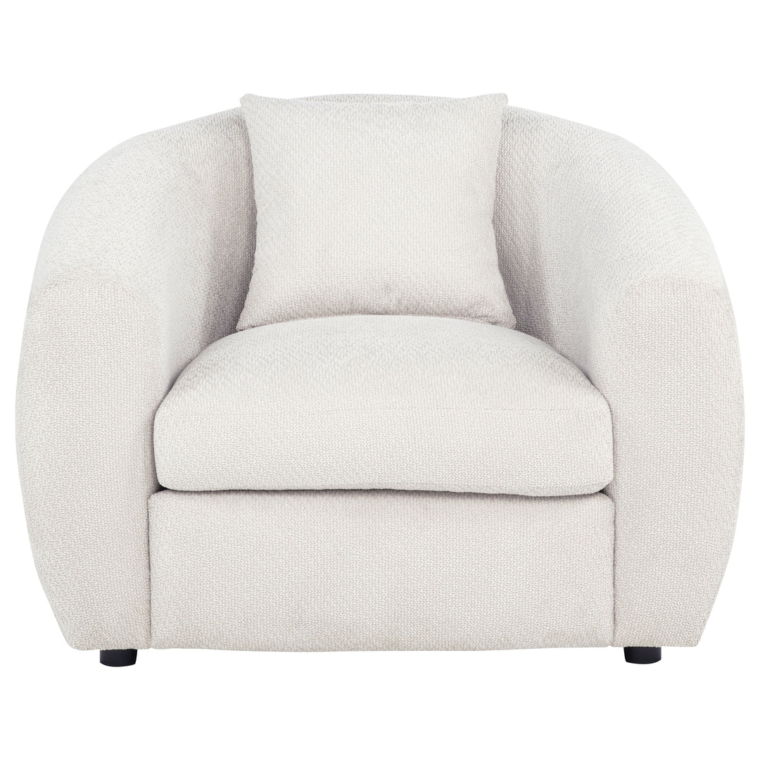 Isabella Fabric Upholstered Accent Chair Sand - What&