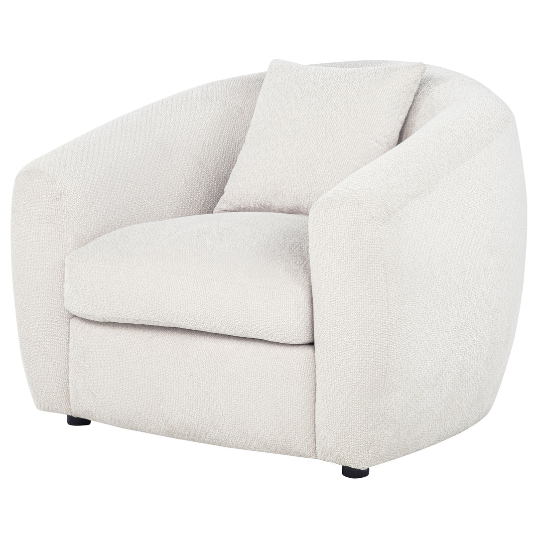 Isabella Fabric Upholstered Accent Chair Sand - What&