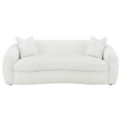 Isabella Faux Sheepskin Upholstered Sofa Natural - What&