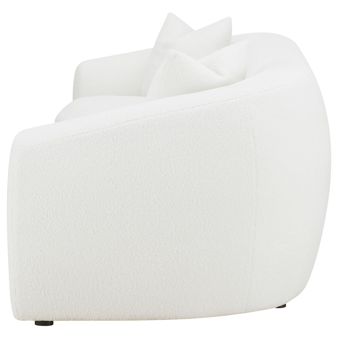 Isabella Faux Sheepskin Upholstered Sofa Natural - What&