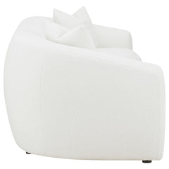 Isabella Faux Sheepskin Upholstered Sofa Natural - What&