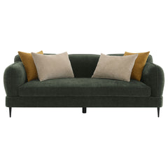Jade Chenille Upholstered Modern Track Arm Sofa Green - What&