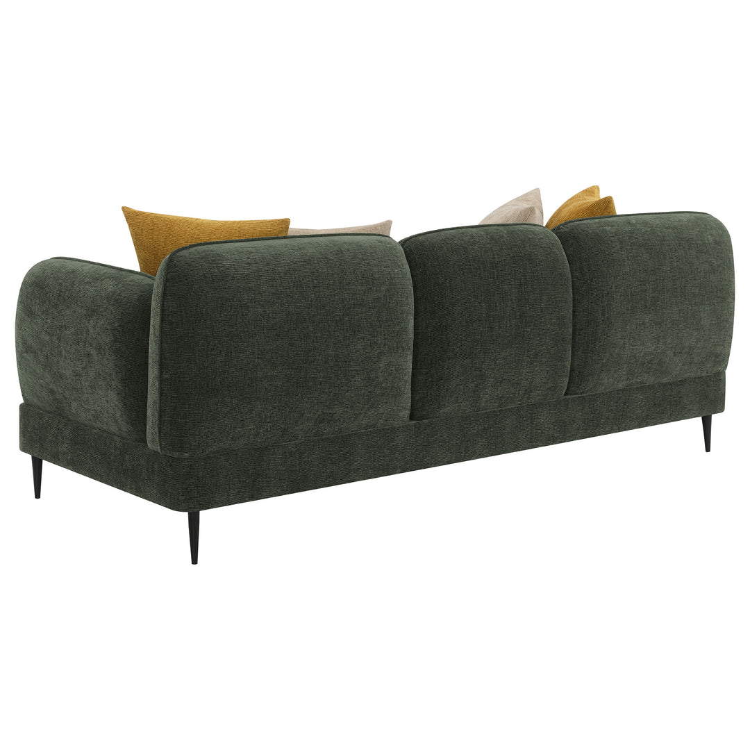 Jade Chenille Upholstered Modern Track Arm Sofa Green - What&