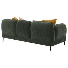 Jade Chenille Upholstered Modern Track Arm Sofa Green - What&