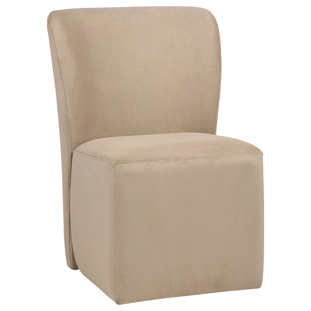 Jaelynn Upholstered Parsons Dining Side Chair Tan (Set of 2) - What&